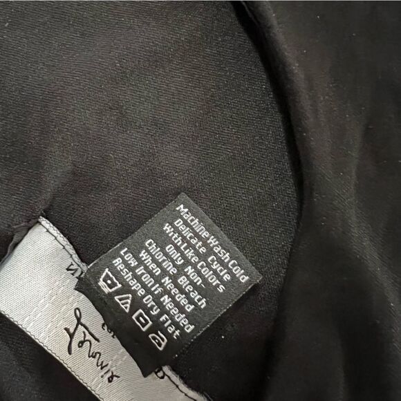 Lennie for Nina Leonard Elbow Sleeve Black Matte Jersey Fit & Flare Dress - Picture 8 of 8